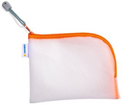 HERMA Reißverschlusstasche "Mesh Bags", DIN A7, orange