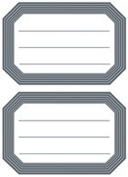 HERMA Buchetiketten, graue Randgestaltung, 82 x 55 mm