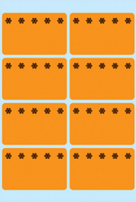 HERMA Tiefkühletiketten, 26 x 40 mm, leuchtorange