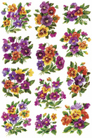 HERMA Sticker DECOR "Veilchengestecke", beglimmert