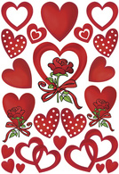 HERMA Sticker DECOR "Herzen & Rosen