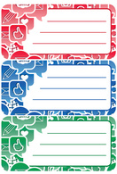 HERMA Buchetiketten "Social Icons", 76 x 35 mm