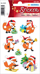 HERMA Weihnachts-Sticker DECOR "Weihnachtsfuchs"