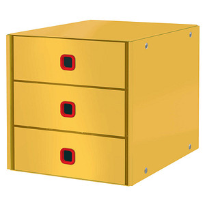  Store Cosy  gelb DIN A4 mit 3 Schubladen