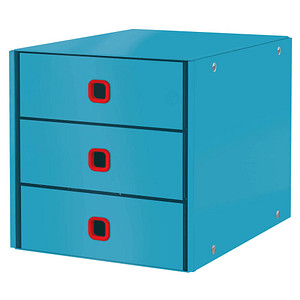  Store Cosy  blau DIN A4 mit 3 Schubladen
