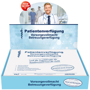 RNK Verlag Vordruck "Patientenverfügung", im Thekendisplay