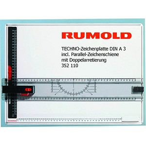 Zeichenplatte Rumold Techno A3 incl. Parallel-Zeichenschiene