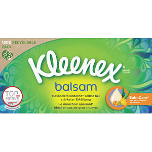 Kleenex® Taschentücherbox balsam 56 Tücher