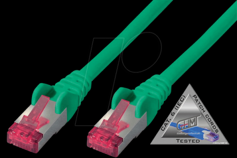 SHIVERPEAKS Patchkabel S/FTP Cat.6A PIMF grün 1,5m