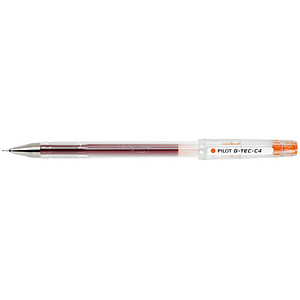 PILOT G-Tec C4 0.4 Gelschreiber transparent 0,4 mm, Schreibfarbe: orange