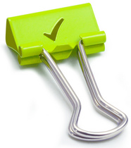 RAPESCO Foldback-Klammer, (B)32 mm, pink, Herz