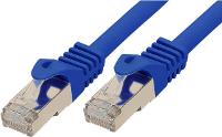 SCONN TP-Patchkabel S/FTP PIMF Rohkabel Cat.7 blau 15,0m