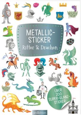 Metallic-Sticker ? Ritter & Drachen, Nr: 12982