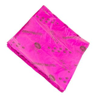 Hundekotbeutel/Müllbeutel, 20 µ, rot, 250 x 320 + 30 mm, geblockt | 50 Beutel Polyethylen, Zertifizierung Blauer Engel
