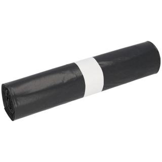 Müllsack 60 Liter, Typ 60, LDPE grau, 600 x 800 mm | 25 Stück/Rolle Recycling LDPE, Zertifizierung Blauer Engel