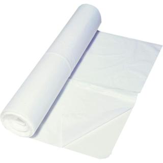 Müllbeutel  35 Liter, 11 µ HDPE weiß, 540 x 580 mm | 100 Stück/Rolle 1 A Material HDPE, Sternnaht, ohne Zugband