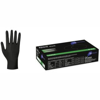 Einweghandschuhe Nitril, puderfrei, "Nitril black", 100 Stück/Box | Größe S Nitriluntersuchungs- und Schutzhandschuhe, AQL 1,5, EN 455>>Abverkauf, dann Artikel ||64274+Größe|| verwenden