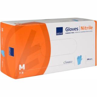 Einweghandschuhe Nitril puderfrei, blau "Classic", 200 Stück/Box | Größe L  nicht steril, AQL 1,5, EN 455, EN 374, CAT III, CE-Zeichen>>Abverkauf