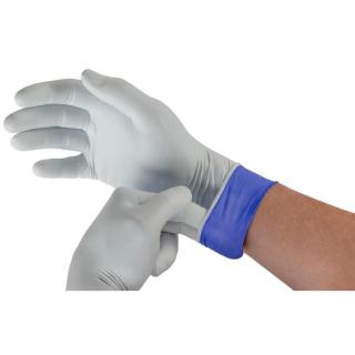 Einweghandschuhe Nitril puderfrei, "MICROFLEX® LifeStar EC 93-868", weiß/blau, 100 Stück/Box | Größe L AQL 0,65, puderfrei, silikonfrei, unsteril, schützt vor Chemo Medikamenten, Fentanyl und Chemikalien