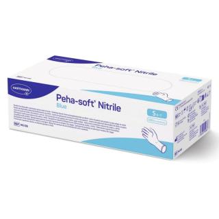 Einweghandschuhe Nitril puderfrei, blau, "Peha-soft® Nitrile blue" | 100 Stück/Box | Größe S latexfreier Schutz- und Untersuchungshandschuh, AQL 1.0, EN 455, EN 374