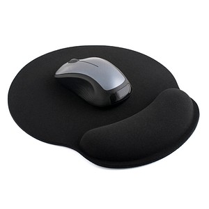 pavo Mousepad mit Handgelenkauflage schwarz