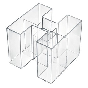 HAN Stiftehalter BRAVO glasklar Kunststoff 5 Fächer 10,9 x 10,9 x 9,0 cm