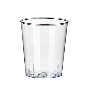 STARPAK Kunststoff-Schnapsglas, 2 cl, glasklar
