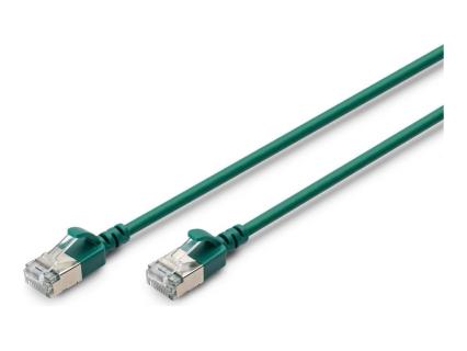 DIGITUS Slim Patchkabel, Kat. 6A, F/FTP, grün, 3,0 m