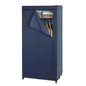 WENKO Business Kleiderschrank blau 1 Fachboden 75,0 x 50,0 x 160,0 cm