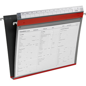 BOI DOKUTECH Patienten-Dokumentations-Hängemappe 2-Ringe PMH4R rot Boden: 2,5 cm