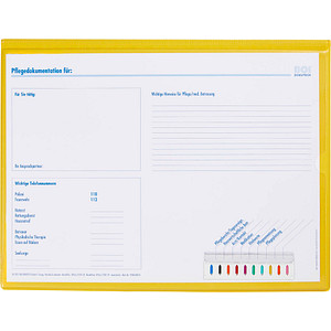 BOI DOKUTECH Patienten-Dokumentationsmappe Professional-Line DIN A4 quer gelb