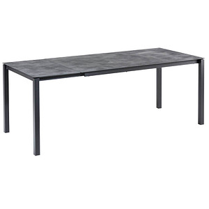 BEST Gartentisch Palazzo anthrazit rechteckig 120,0/160,0-200,0 x 80,0 x 75,0 cm