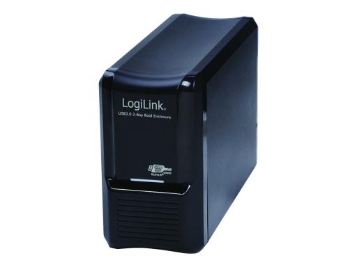 LogiLink Externes RAID Gehäuse, für 2x3,5 SATA Festplatten (11115581)