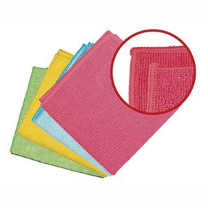 Mikrofasertuch "Rainbow", 40 x 40 cm, 260 g/m², grün | 5 Tücher 
