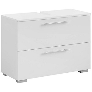 MÖBELPARTNER Waschbeckenunterschrank Carlos weiß 80,2 x 35,0 x 59,1 cm