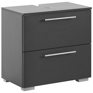 MÖBELPARTNER Waschbeckenunterschrank Carlos anthrazit 60,2 x 35,0 x 59,1 cm