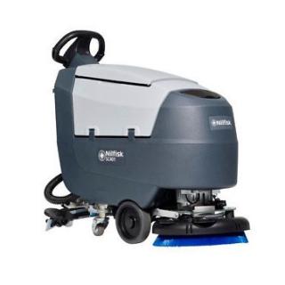Batterie-Scheuersaugmaschine Nilfisk "SC401 BD Kombi" | 43 cm Arbeitsbreite inklusive 2 x 12 V Batterie, 1 x Padhalter, 1 x Bürste Prolene