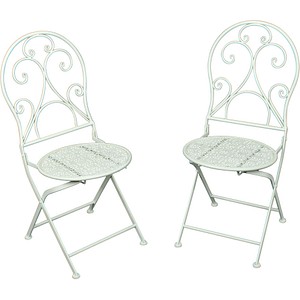 2 Garden Pleasure Gartenstühle Lascar weiß