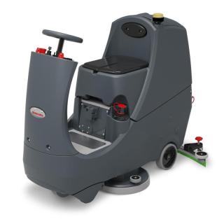 Batterie-Scheuersaugmaschine/Aufsitz-Scheuersaugmaschine Numatic "CRL8072", SC-Bürste rot | 72 cm Arbeitsbreite mit Silicium Carbit Bürste 2 x  Ø 370 mm, Akkus separat auswählenSeriennummer Gerät: _________________________________ + Seriennummer des Akkus: _________________________________