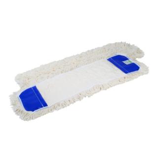 Spezialmopp 50 cm, Baumwoll-Polyestermopp, Vollfranse, blaue TascheAufnahme: blaue PVC-Tasche>>Abverkauf