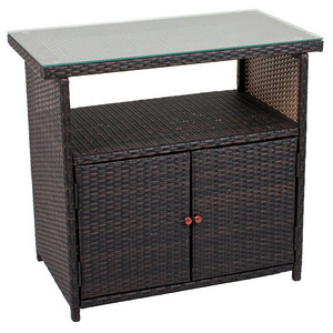 Garden Pleasure Kommode Padua 970353 coffee 1 Fachboden 90,0 x 50,0 x 84,0 cm