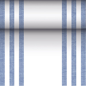 PAPSTAR Tischläufer ROYAL Collection 88754 blau, weiß 40,0 cm x 24,0 m
