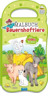 Malbuch Rubbelsticker Bauernhof