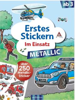 Erstes Stickern Metallic Einsatz