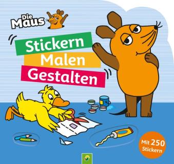 Stickern - Malen - Gestalten Die Maus