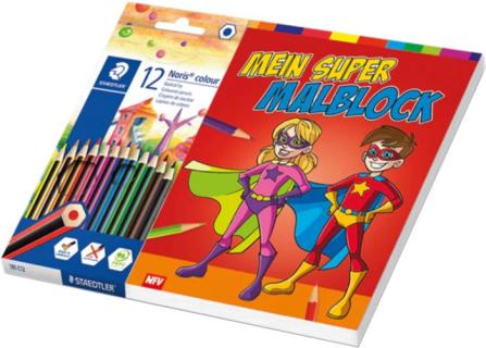Mein Super-Malblock + Staedtler Stifte