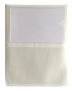 100 Probeco Visitenkartentasche selbstklebend transparent