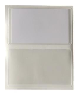 100 Probeco Visitenkartentaschen selbstklebend glasklar