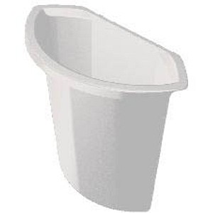 HELIT Abfall-Einsatz für Papierkorb H61061-H61062, lichtgrau 6 Liter Fassungsve