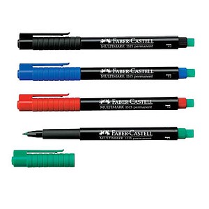 FABER-CASTELL Permanent-Marker MULTIMARK F, 4er Etui